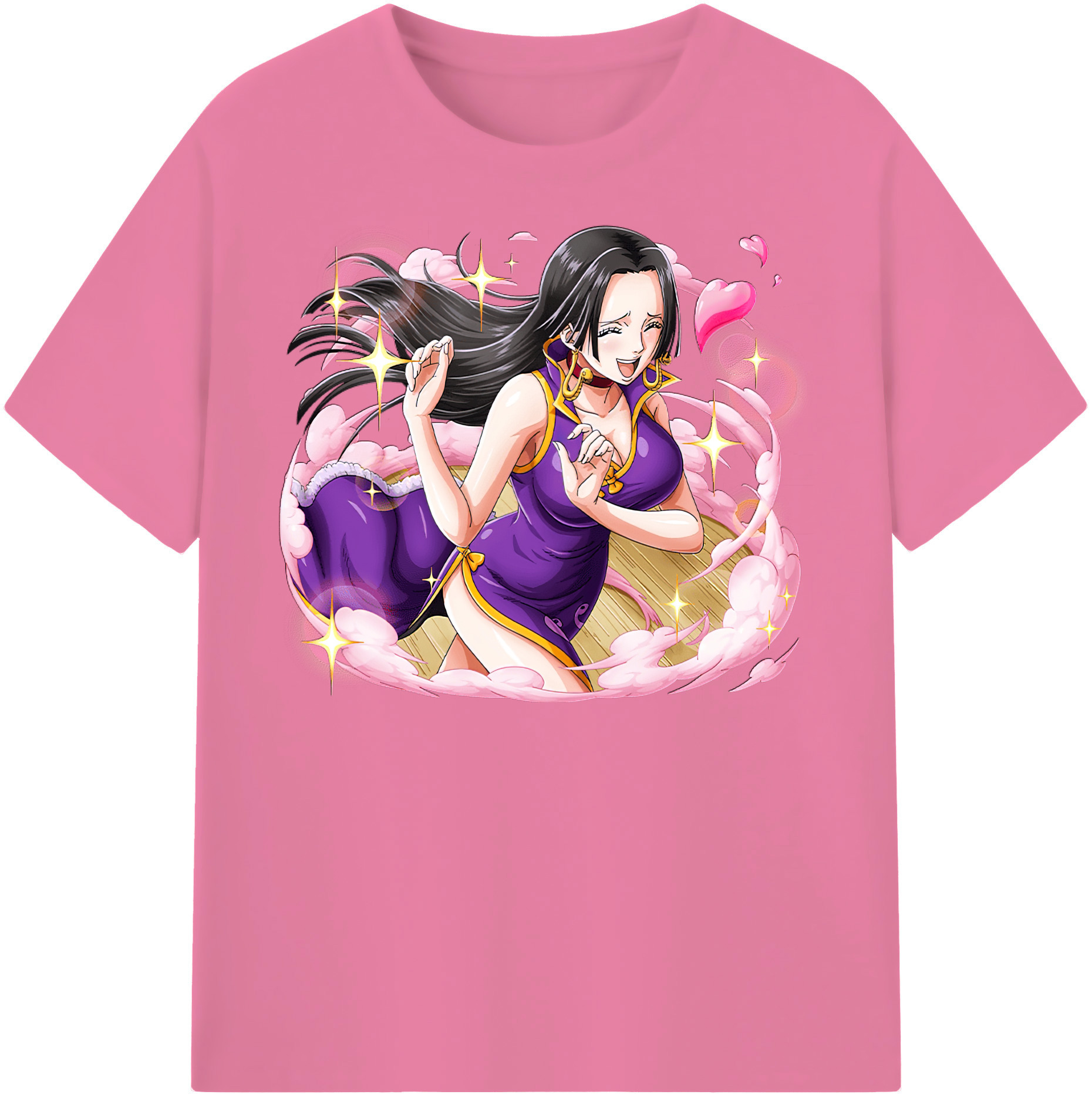 ワンピース ボア・ハンコック ONE PIECE Boa·Hancock 綿100％半袖Tシャツ（フロントプリント）